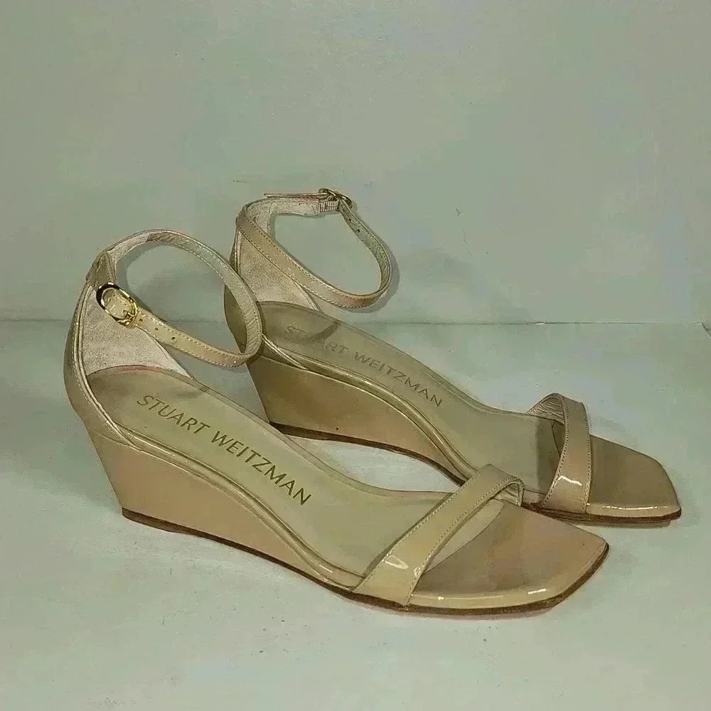 Stuart Weitzman Nudistcurve 50 Wedge - Picture 2 of 5